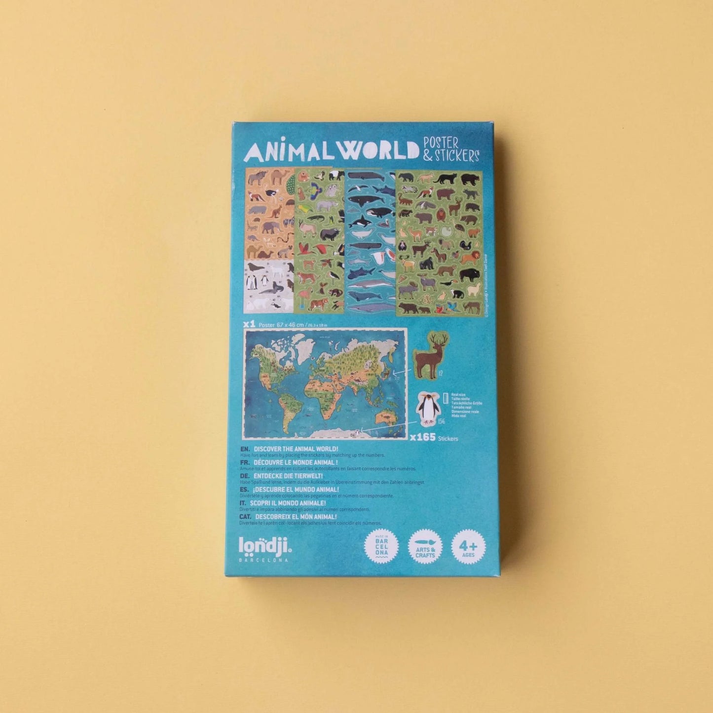 Poster and stickers: Animal world, LONDJI