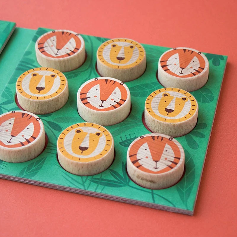Lion and Tiger, Tic-Tac-Toe Game for Kids 4+
