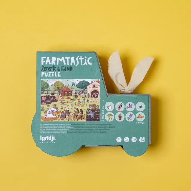 Farmtastic: 36 Pieces, Look & Find Puzzle for Kids 3+