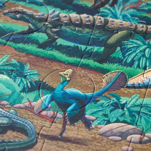 Look and Learn Puzzle 100 pcs: Age of Dinosaurs, LONDJI