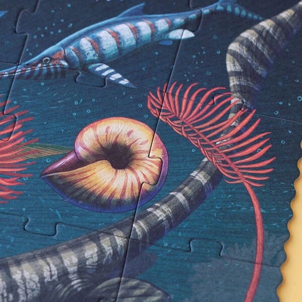 Look and Learn Puzzle 100 pcs: Age of Dinosaurs, LONDJI