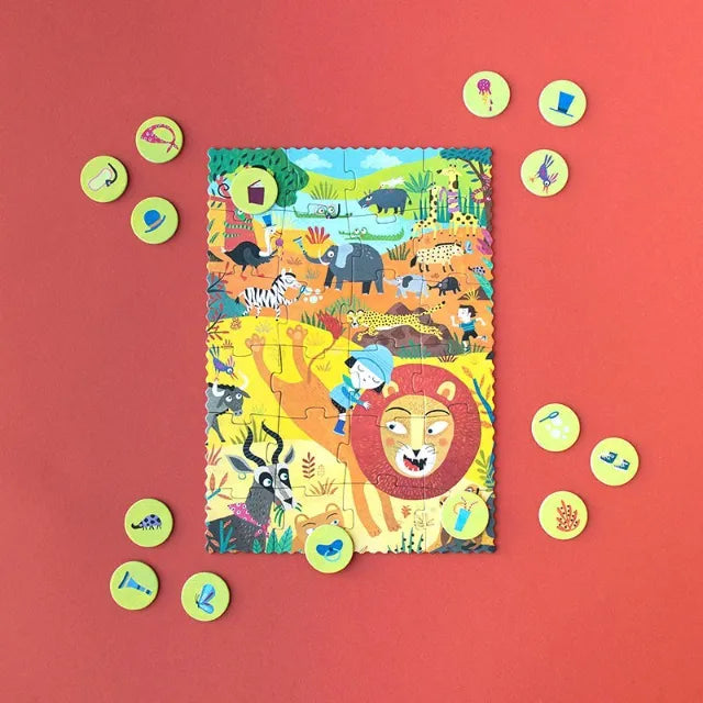 My Little Jungle: 24 Pieces, Look & Find First Pocket Puzzle for Kids 1+