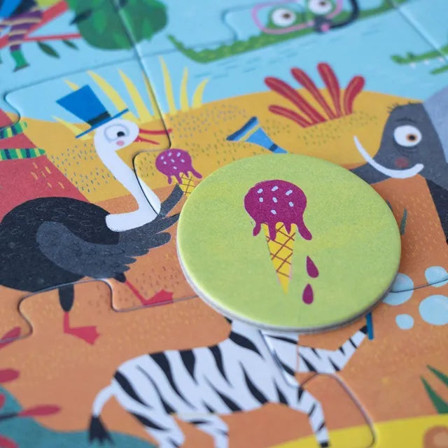 My Little Jungle: 24 Pieces, Look & Find First Pocket Puzzle for Kids 1+