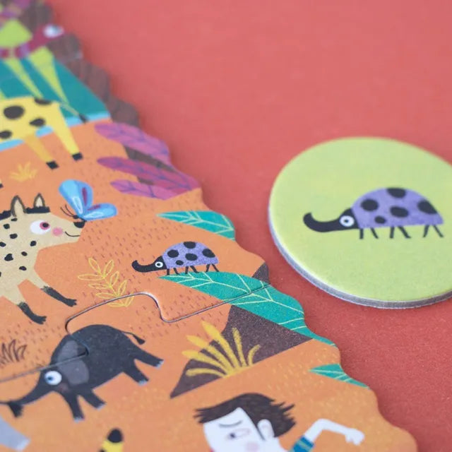 My Little Jungle: 24 Pieces, Look & Find First Pocket Puzzle for Kids 1+
