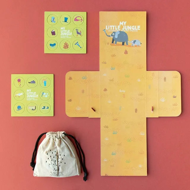 My Little Jungle: 24 Pieces, Look & Find First Pocket Puzzle for Kids 1+
