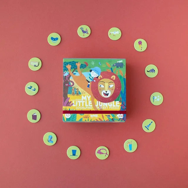 My Little Jungle: 24 Pieces, Look & Find First Pocket Puzzle for Kids 1+