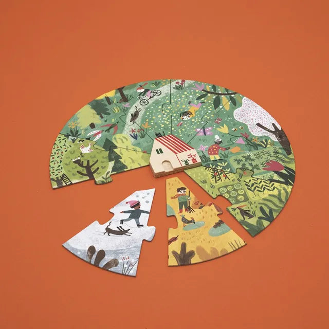 A Home for Nature: 4 Puzzles x 10 Pieces, First Puzzle Set for Kids 1+