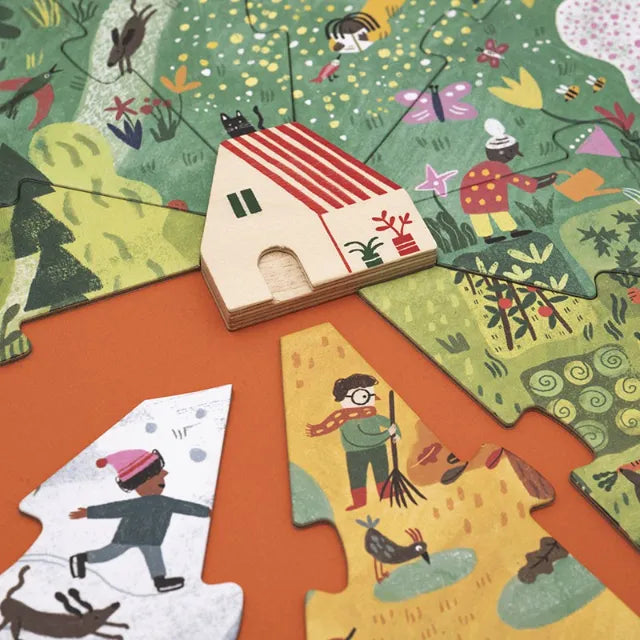A Home for Nature: 4 Puzzles x 10 Pieces, First Puzzle Set for Kids 1+