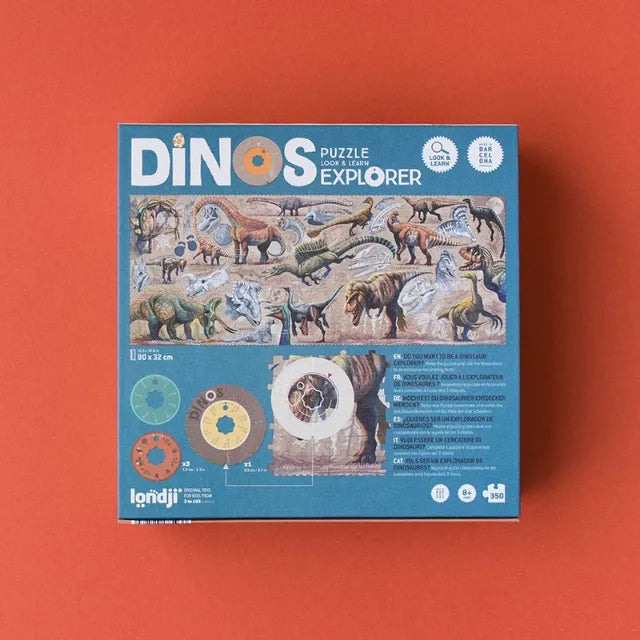 Dinos Explorer: 350 Pieces, Look and Learn Puzzle