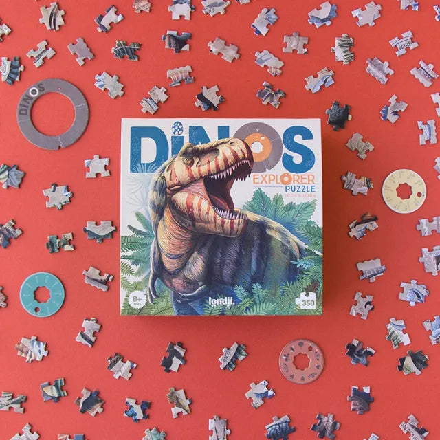 Dinos Explorer: 350 Pieces, Look and Learn Puzzle