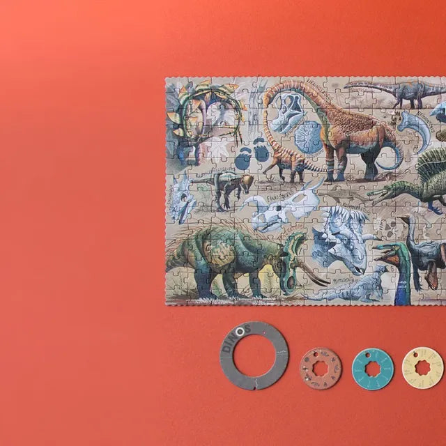 Dinos Explorer: 350 Pieces, Look and Learn Puzzle