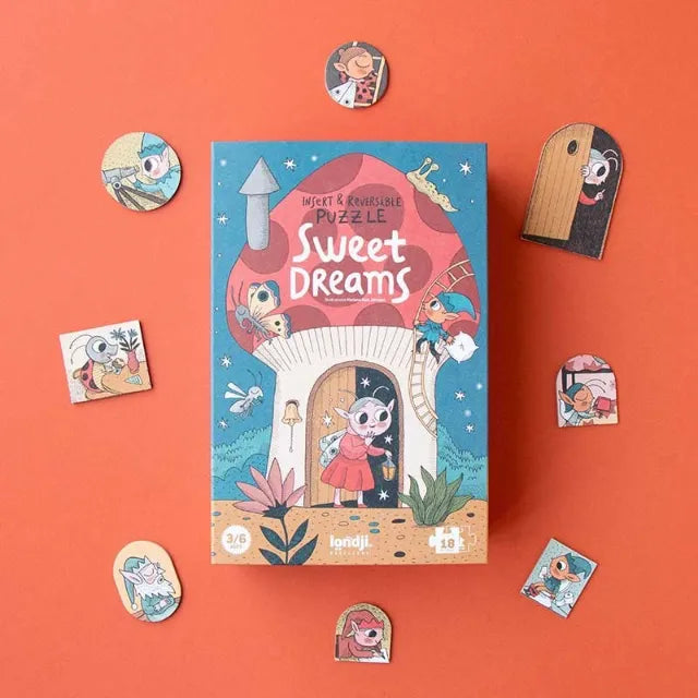 Sweet Dreams: 18 Pieces, Insert & Reversible First Puzzle for Kids 1+