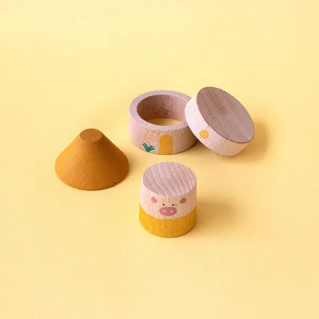 My Three Little Pigs, Wooden Toy for Kids 2+