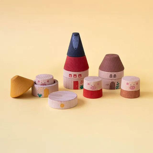 My Three Little Pigs, Wooden Toy for Kids 2+