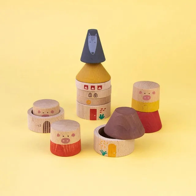 My Three Little Pigs, Wooden Toy for Kids 2+