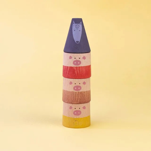 My Three Little Pigs, Wooden Toy for Kids 2+