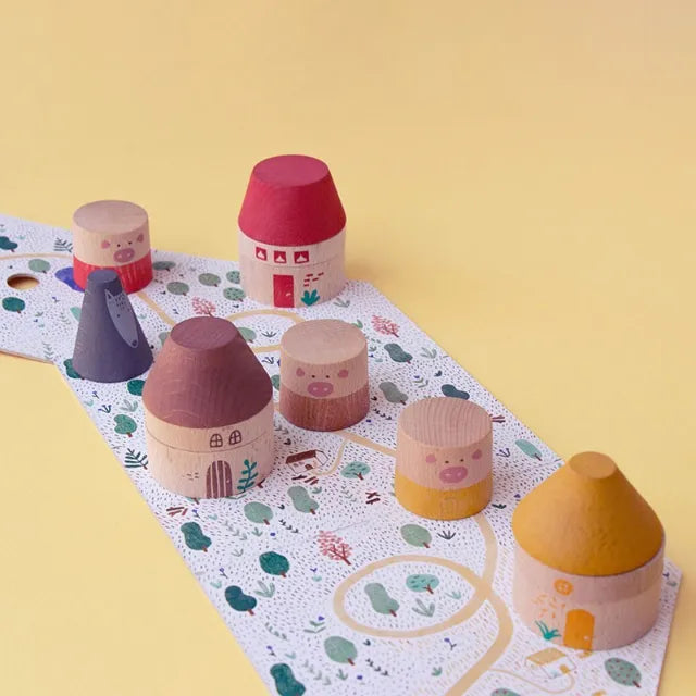My Three Little Pigs, Wooden Toy for Kids 2+