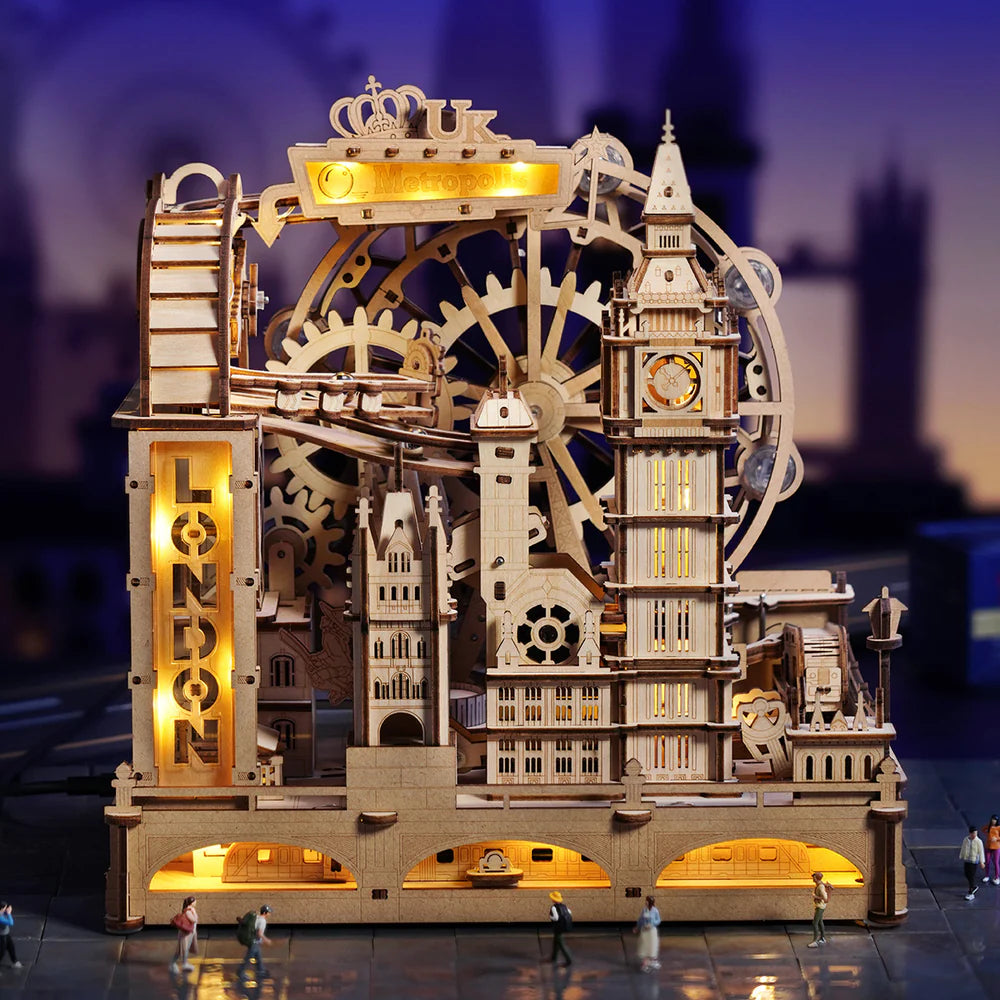 Wooden 3D Puzzle: London Marble Run EGB01, ROKR