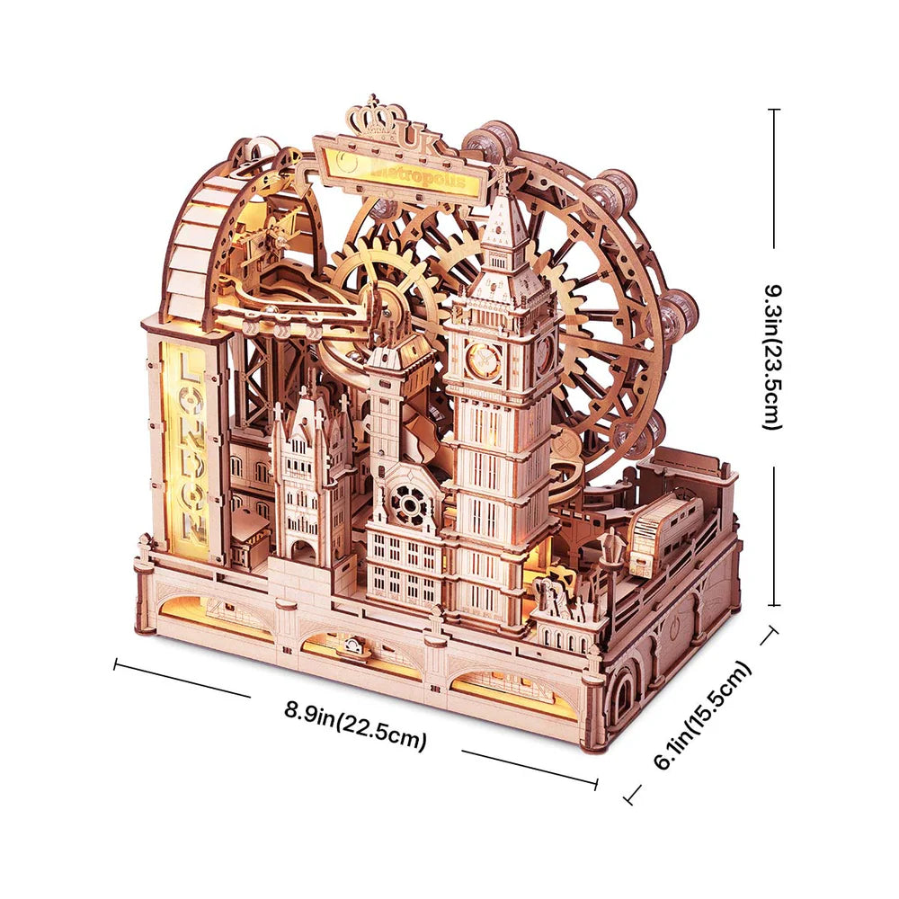 Wooden 3D Puzzle: London Marble Run EGB01, ROKR