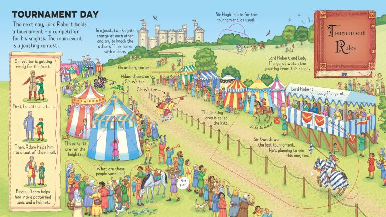 Flap book: Look Inside A Castle, Usborne