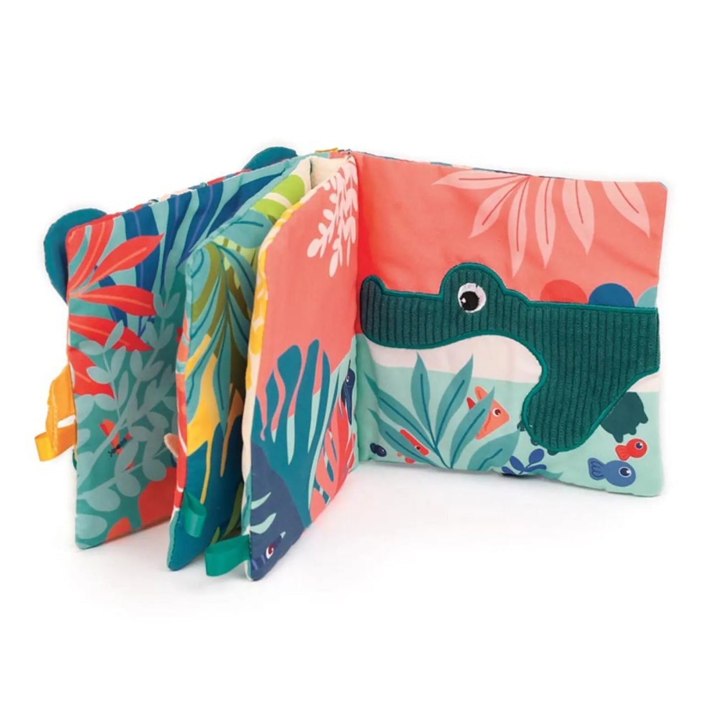 Jungle, Soft Fabric Book, For Babies, 7 Sensory Activities