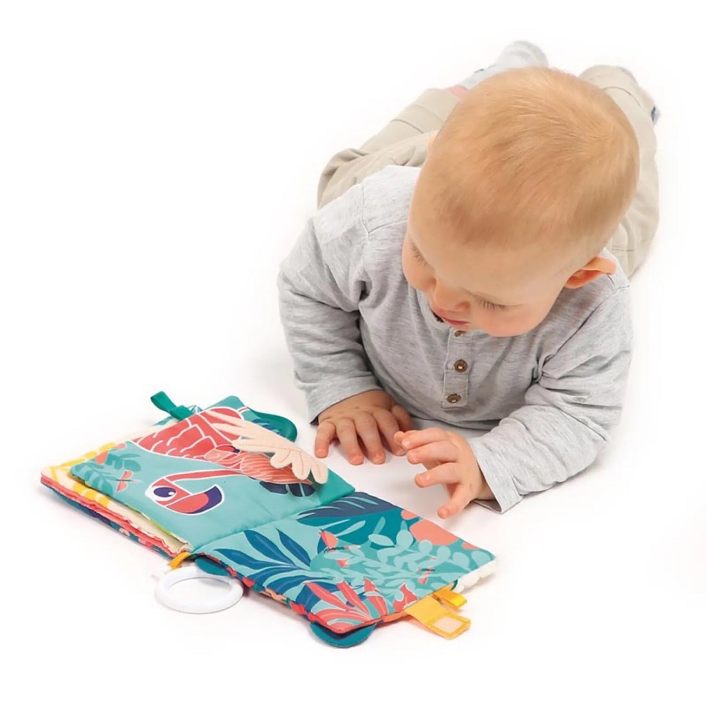 Jungle, Soft Fabric Book, For Babies, 7 Sensory Activities