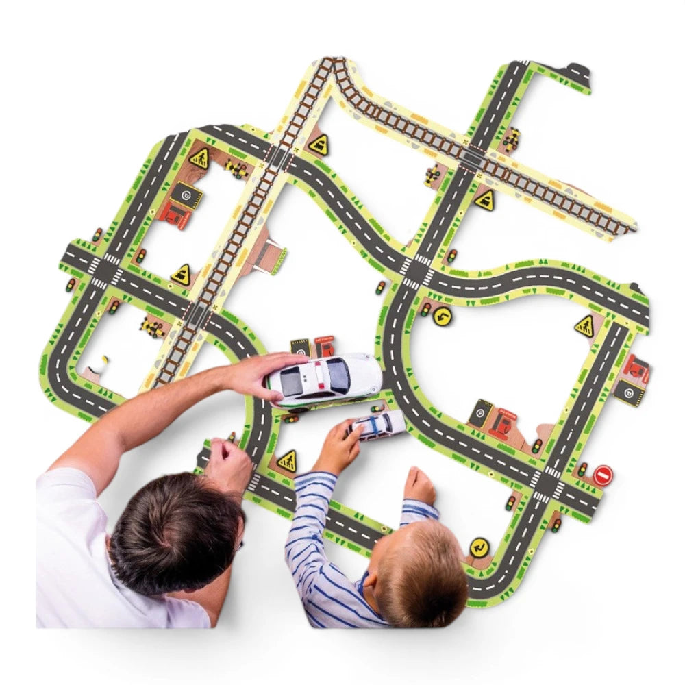 Adhesive Road Tape Play Set for Kids 3+, Mideer