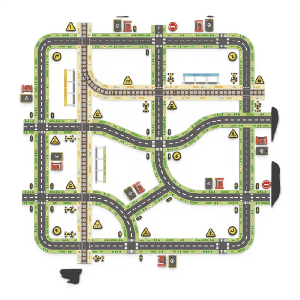 Adhesive Road Tape Play Set for Kids 3+, Mideer