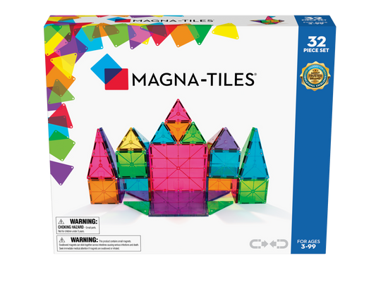 MAGNA-TILES Builder 32-Piece Magnetic Construction Set