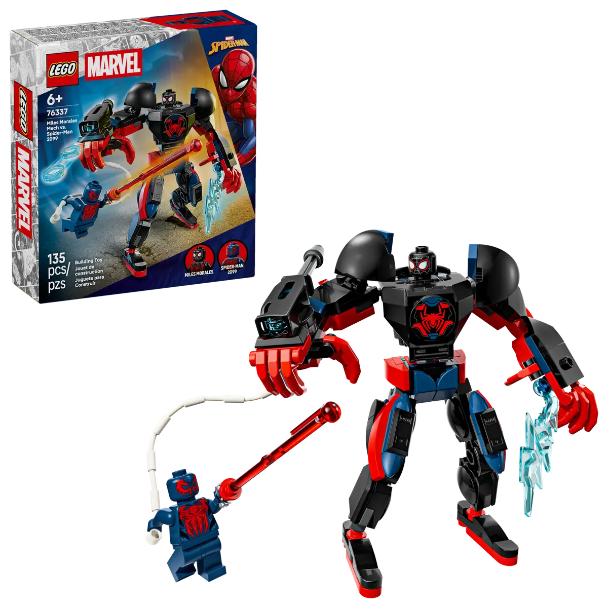 Miles Morales Mech vs. Spider-Man 2099, Lego Marvel 76337