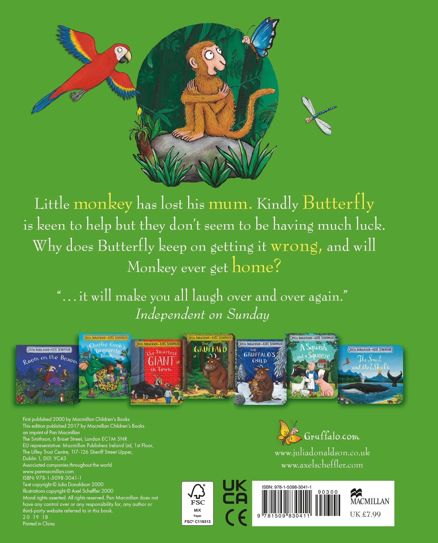 Monkey Puzzle, Board Book for Kids 1+, Julia Donaldson, English Language