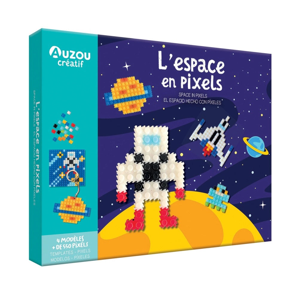 My Artistic Kit: My Pixel Creations - Mission to Space, AUZOU