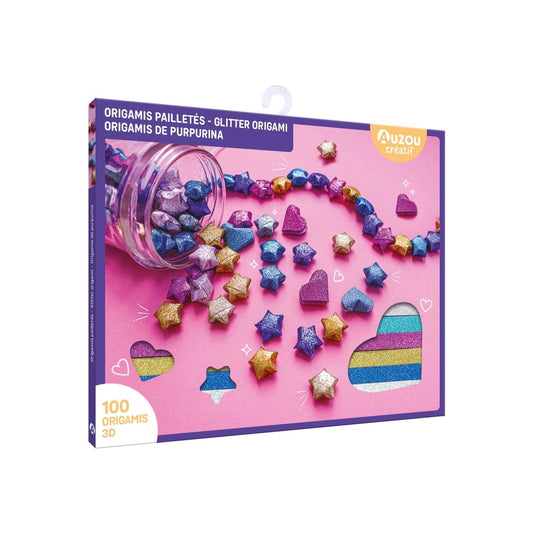 My Little Artist's Activity Kit, Glitter Origami, AUZOU