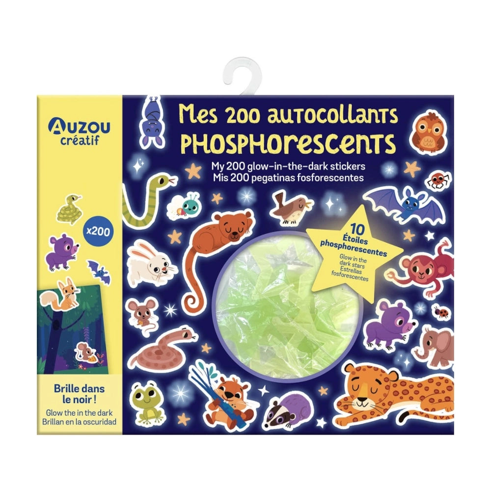My Little Artist's Activity Kit: My 200 Glow in the Dark Stickers, AUZOU