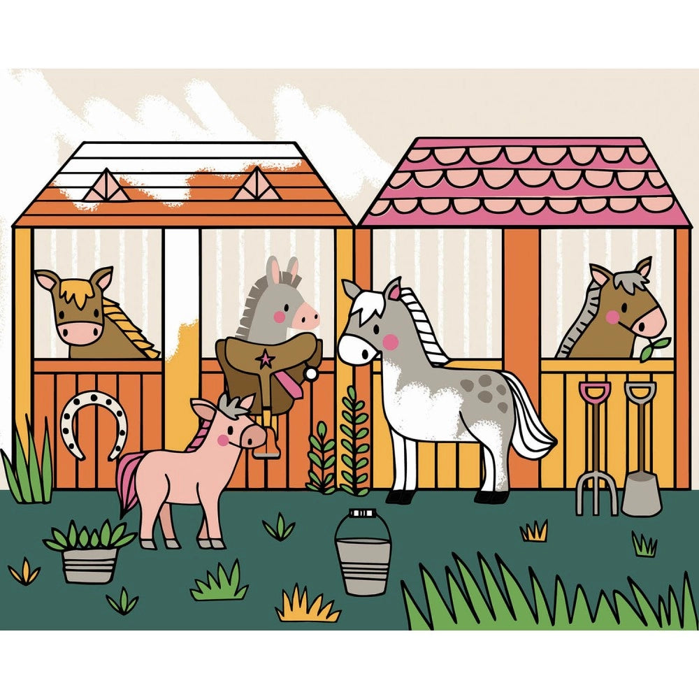 My Little Artist's Activity Kit: My Magic Painting - Farm, AUZOU