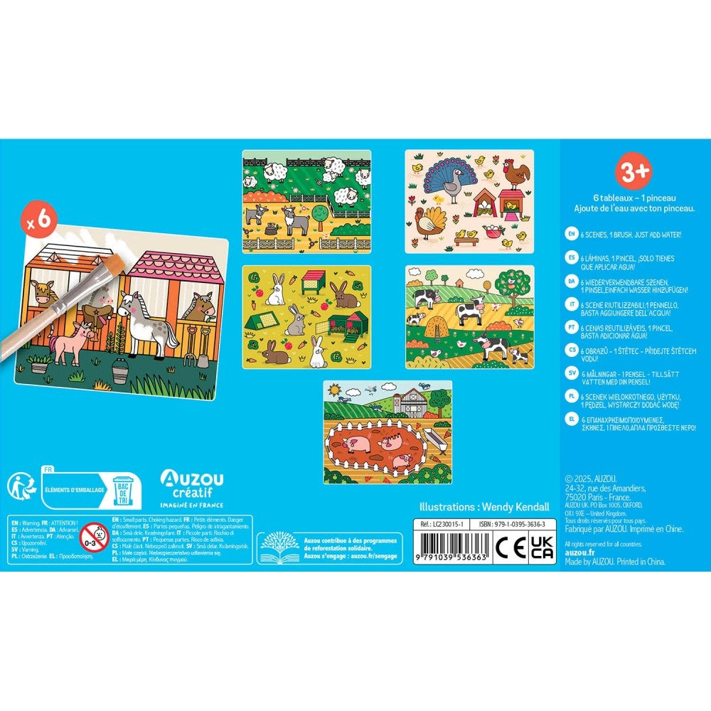 My Little Artist's Activity Kit: My Magic Painting - Farm, AUZOU