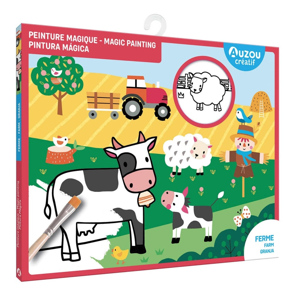 My Little Artist's Activity Kit: My Magic Painting - Farm, AUZOU
