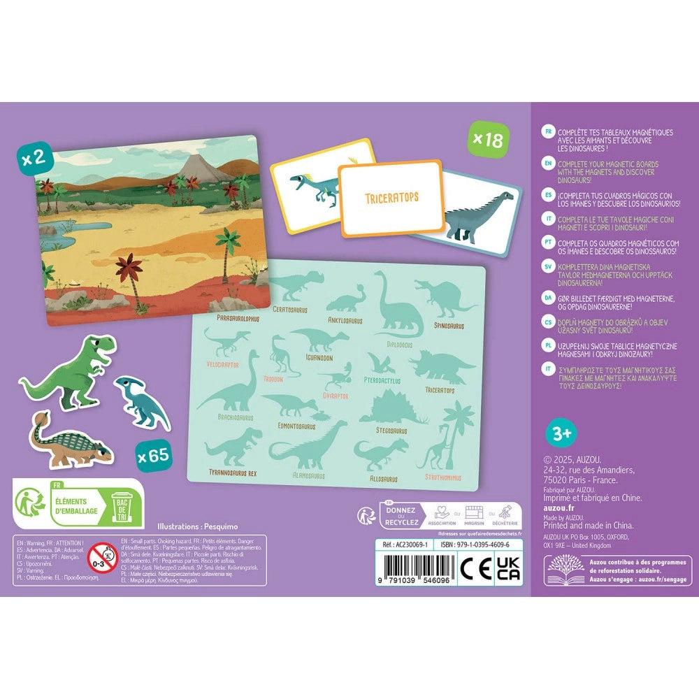 My Magnetic Activity Set: Dinosaurs, AUZOU