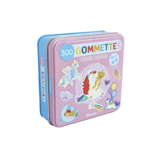 My Metallic Box of Stickers: Unicorns, AUZOU