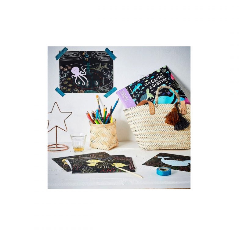 My Scratch Art Cards: In the Ocean, AUZOU