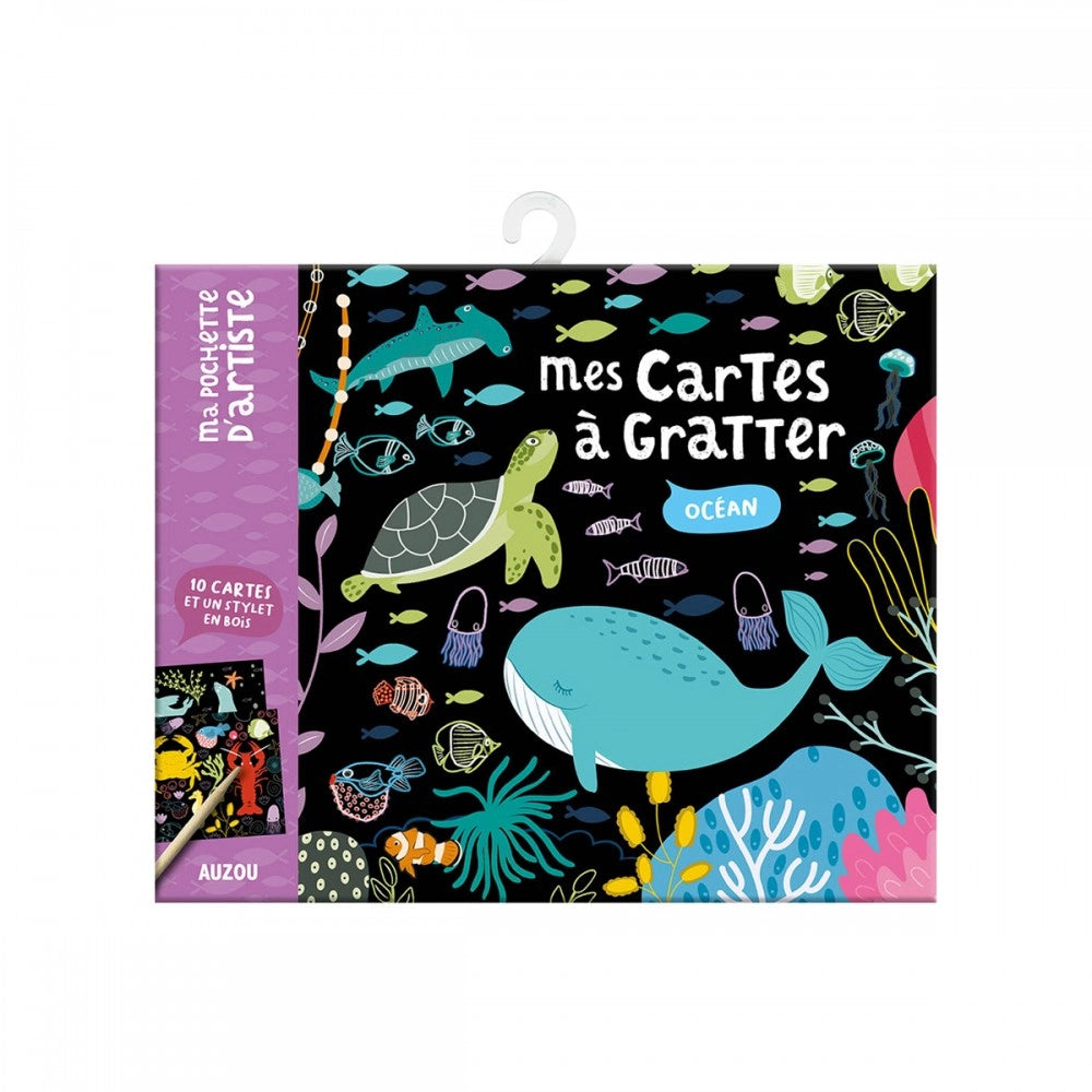 My Scratch Art Cards: In the Ocean, AUZOU