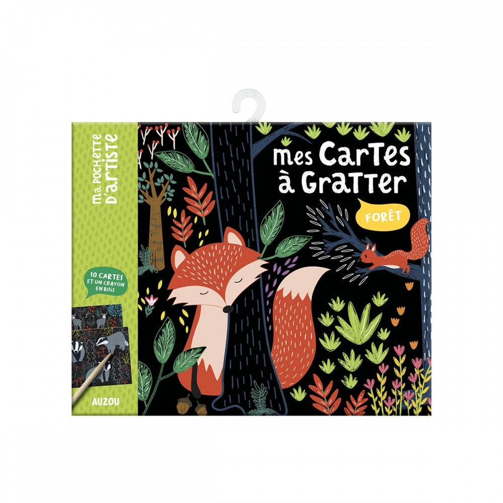 My scratch art cards: In the Forest, AUZOU