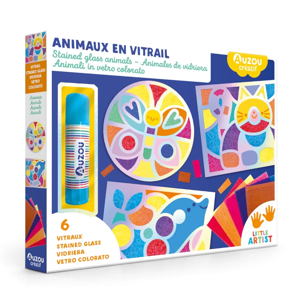 Stained Glass Animals, My Artist Kit: Craft Set for Kids 3+