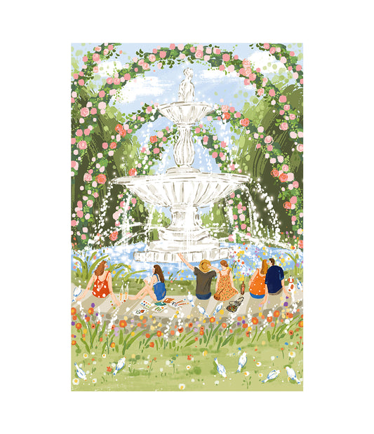 Rolife Afternoon Fountain 1000 Piece Jigsaw Puzzle PT001