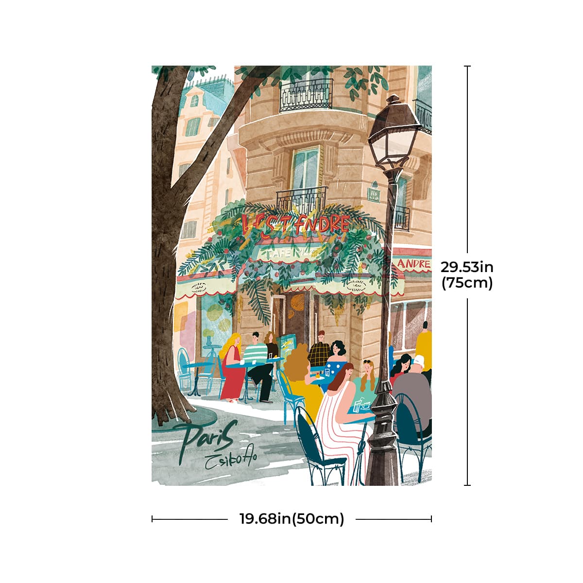 Rolife Leisure in Paris 1000 Piece Jigsaw Puzzle PT004