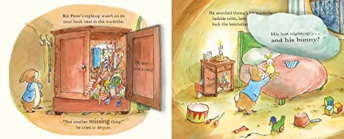 Peter Rabbit: Το κυνήγι του κουνελιού πριν τον ύπνο, Σκληρό βιβλίο με αναδιπλούμενα παραθυράκια για παιδιά 2+, Αγγλική γλώσσα