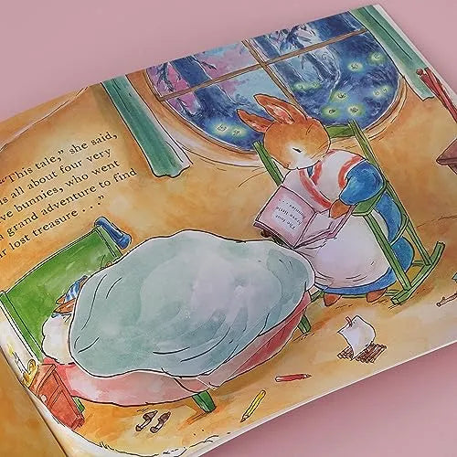 Peter Rabbit: Το κυνήγι του κουνελιού πριν τον ύπνο, Σκληρό βιβλίο με αναδιπλούμενα παραθυράκια για παιδιά 2+, Αγγλική γλώσσα