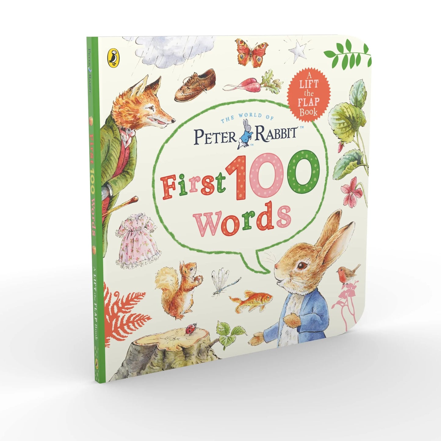 Peter Rabbit: Οι Πρώτες 100 Λέξεις του Peter, Βιβλίο με Αναδιπλούμενες Εικόνες για παιδιά 0+, Αγγλική Γλώσσα