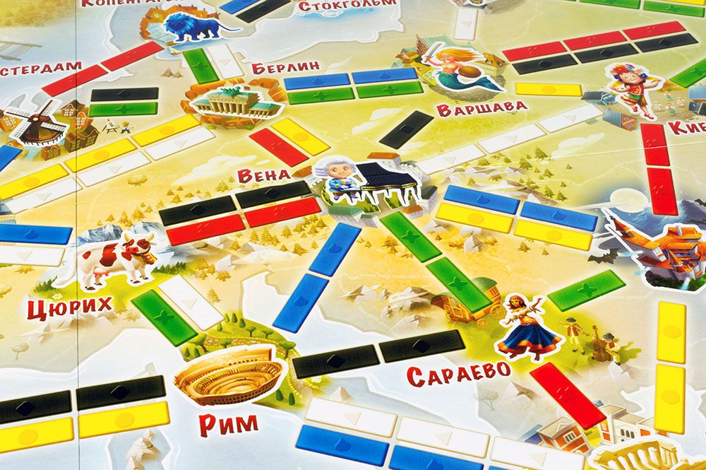Настольная игра: Ticket to Ride Junior Европа. Мир Хобби