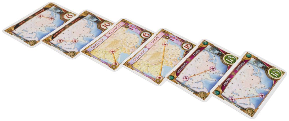 Дополнение к настольной игре Ticket to Ride: Азия. Мир Хобби